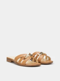Шльопанці GUESS Realla модель FLJRLL.LEA19;TAN Фото