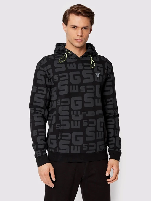 Худі та світшоти GUESS Galen Hooded Sweatshirt модель Z2YQ16.K7ON1;JBLK Фото