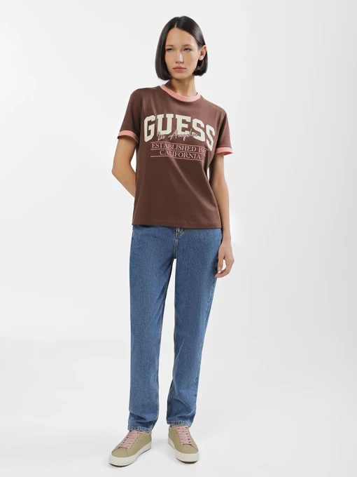 Джинсы GUESS Mom Jean Aumd Authentic Mid модель W2YA21.D4NH5;AUMD Фото