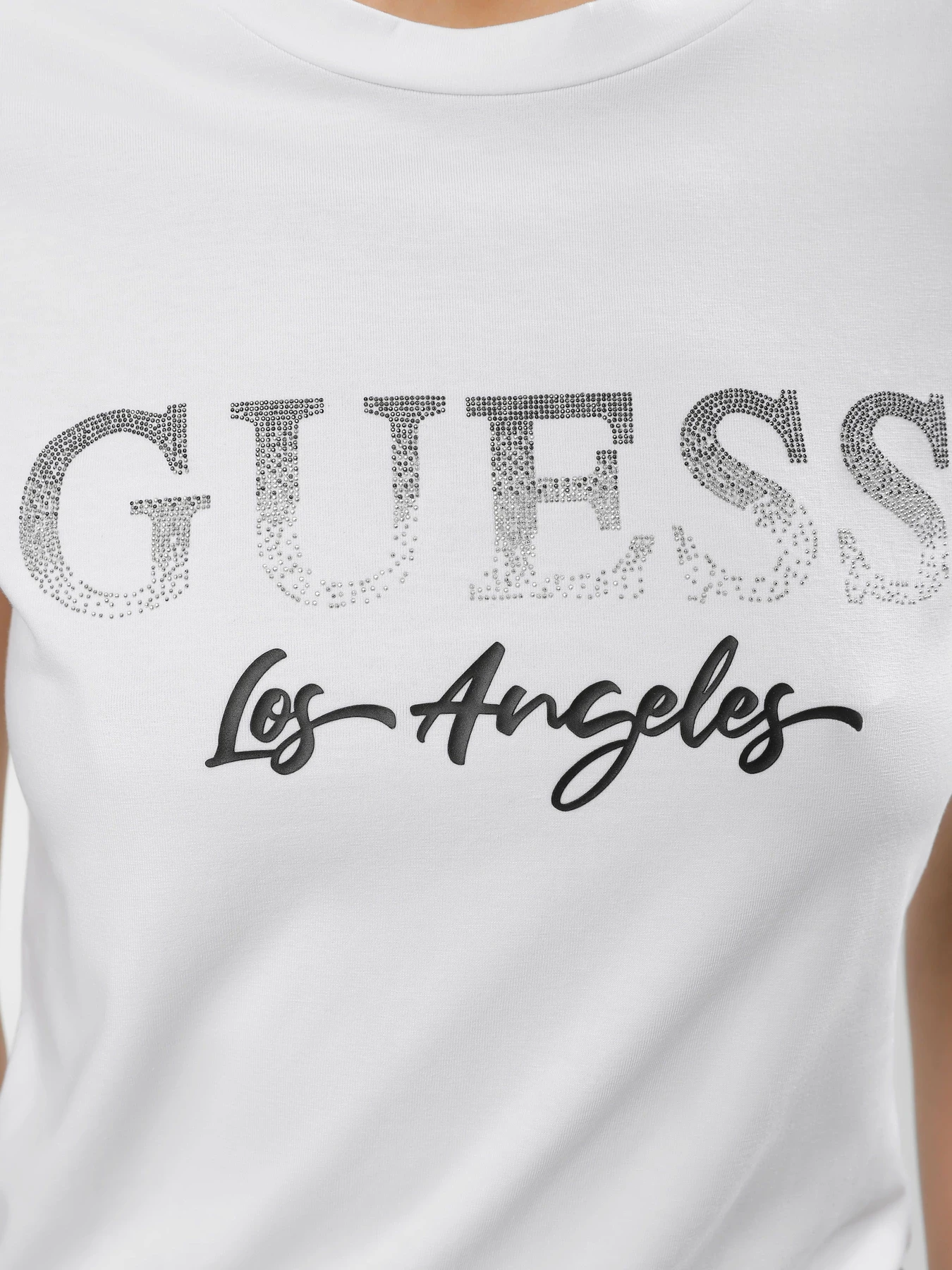 Футболки и поло GUESS Ss Cn Logo Micro Studs Tee модель W3BI34.J1314;G011 Фото