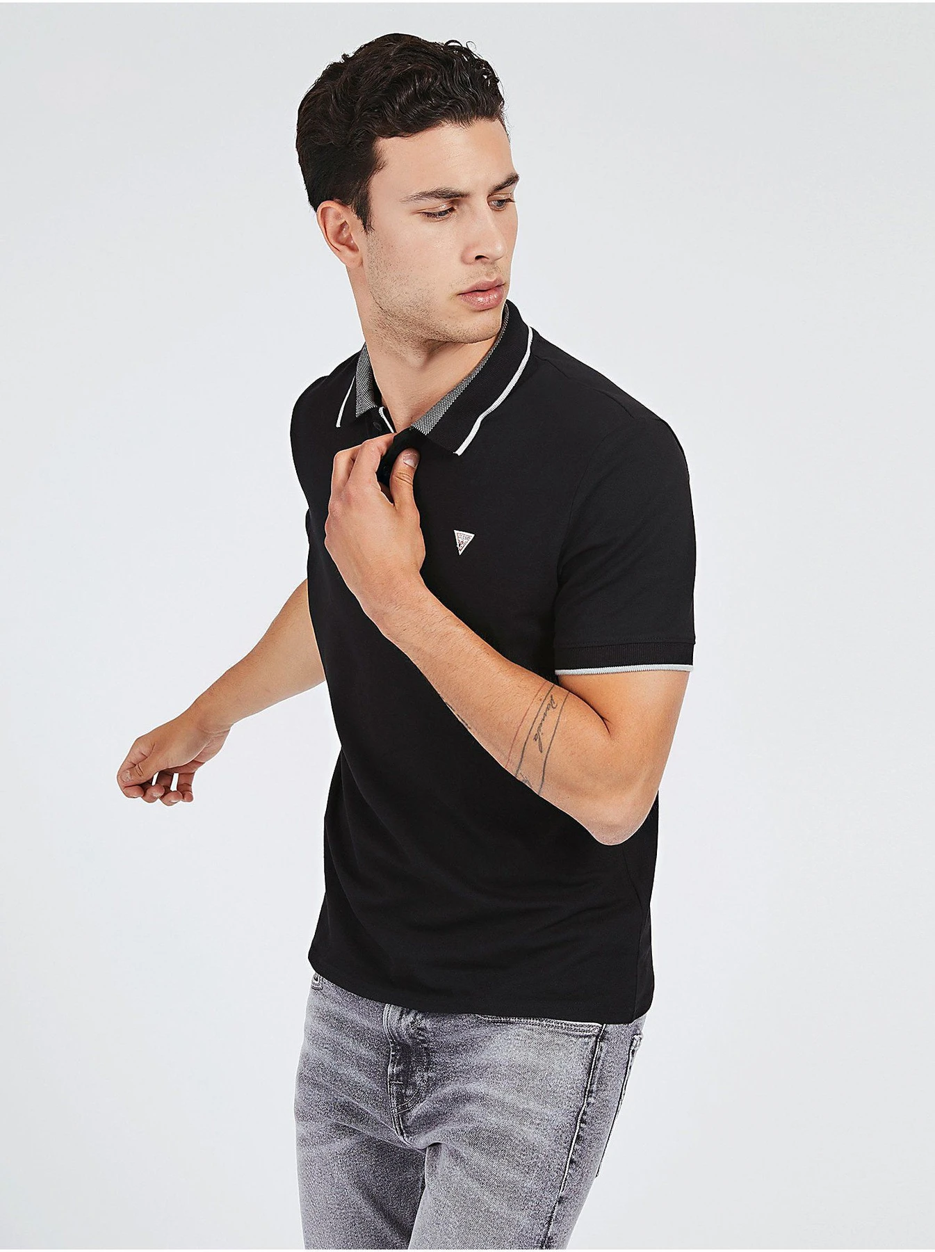 Поло GUESS модель M0YP60-K7O60-JBLK Фото