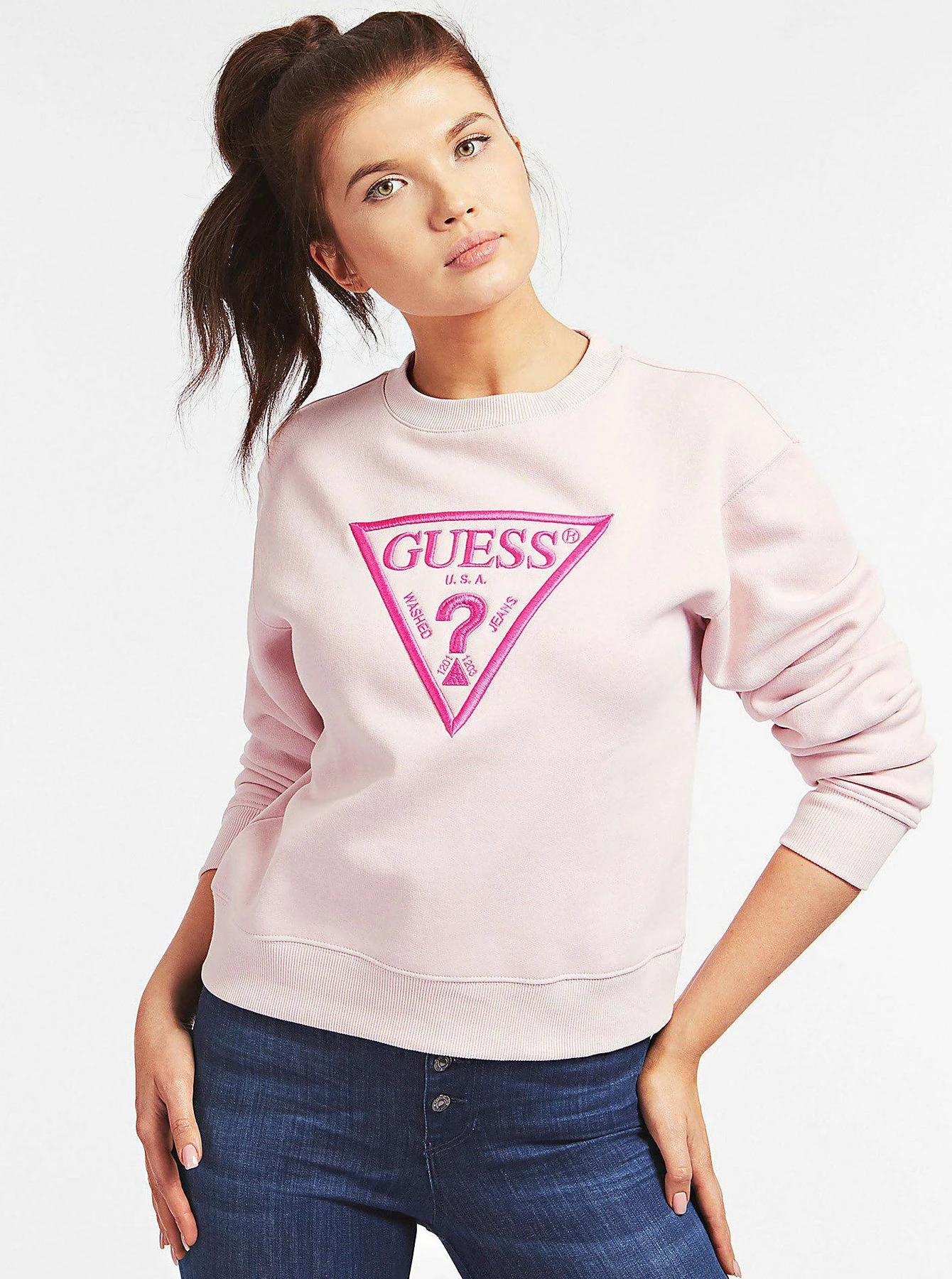 Худи и свитшоты GUESS модель W0YQ50-K9Z20-G6P0 Фото