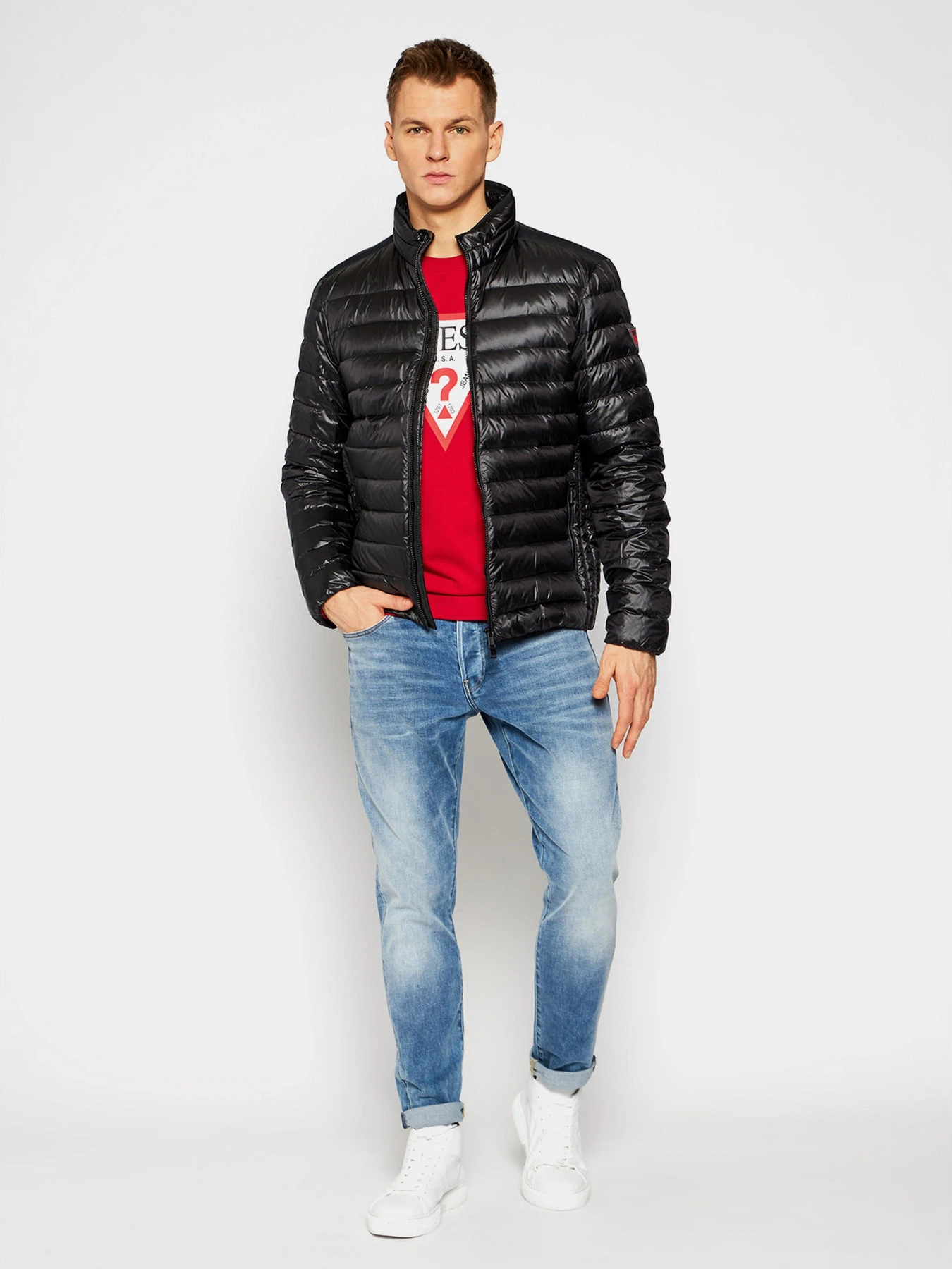 Куртки та дублянки GUESS модель M1RL47-WDQ50-JBLK Куртки та дублянки GUESS модель M1RL47-WDQ50-JBLK Фото