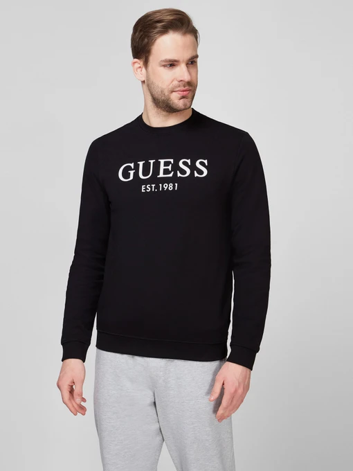 Худи и свитшоты GUESS модель M1RQ08-K7ON1-JBLK Фото