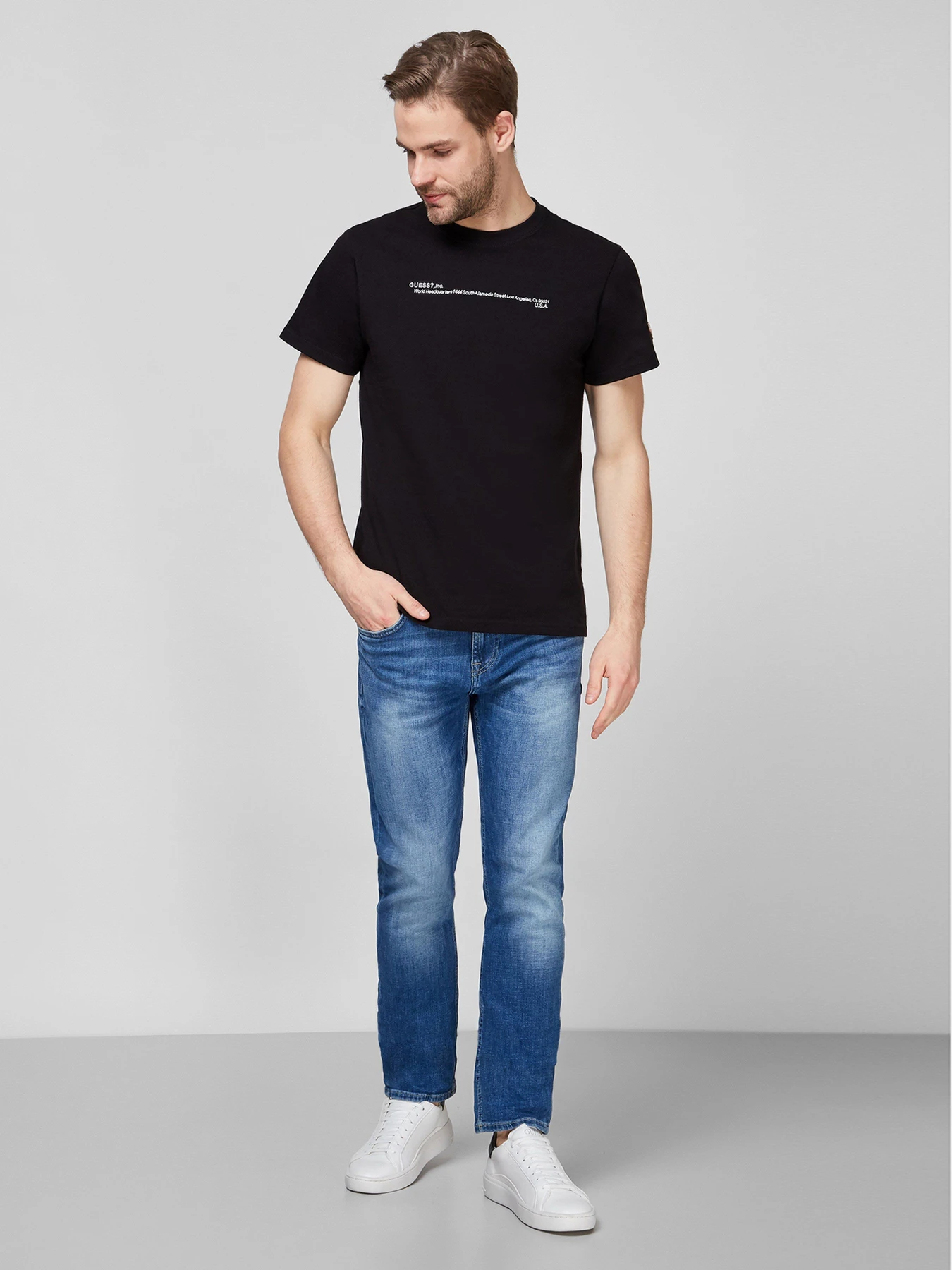 Футболки и поло GUESS модель M1RI91-KAG00-JBLK Футболки и поло GUESS модель M1RI91-KAG00-JBLK Фото