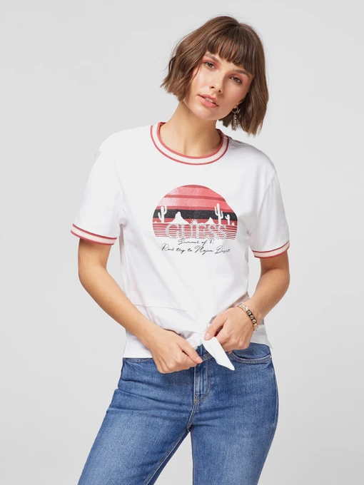 Футболки і поло GUESS модель W1GI0T-JA911-TWHT Фото