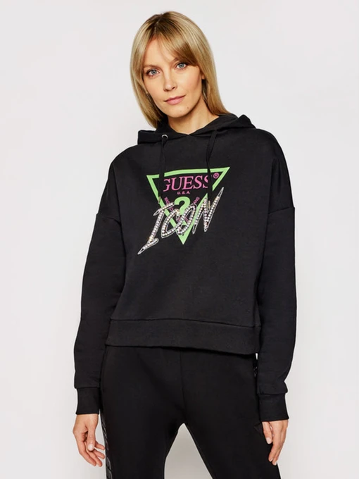 Худі та світшоти GUESS модель W1RQ05-K68I0-JBLK Фото