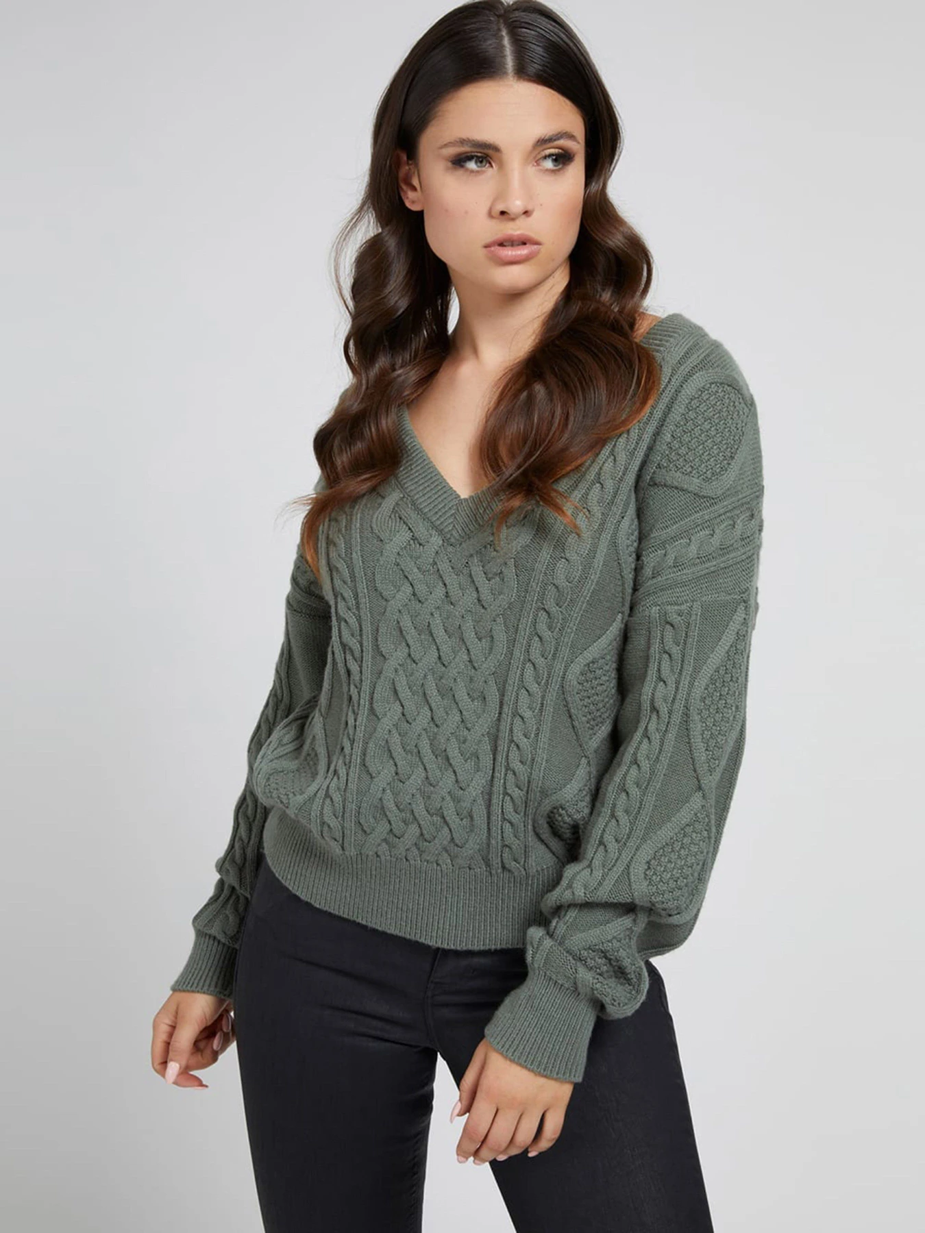 Светри та кардигани GUESS Slouchy Cable Noemi модель W1BR50.Z2QA0;F8BE Светри та кардигани GUESS Slouchy Cable Noemi модель W1BR50.Z2QA0;F8BE Фото