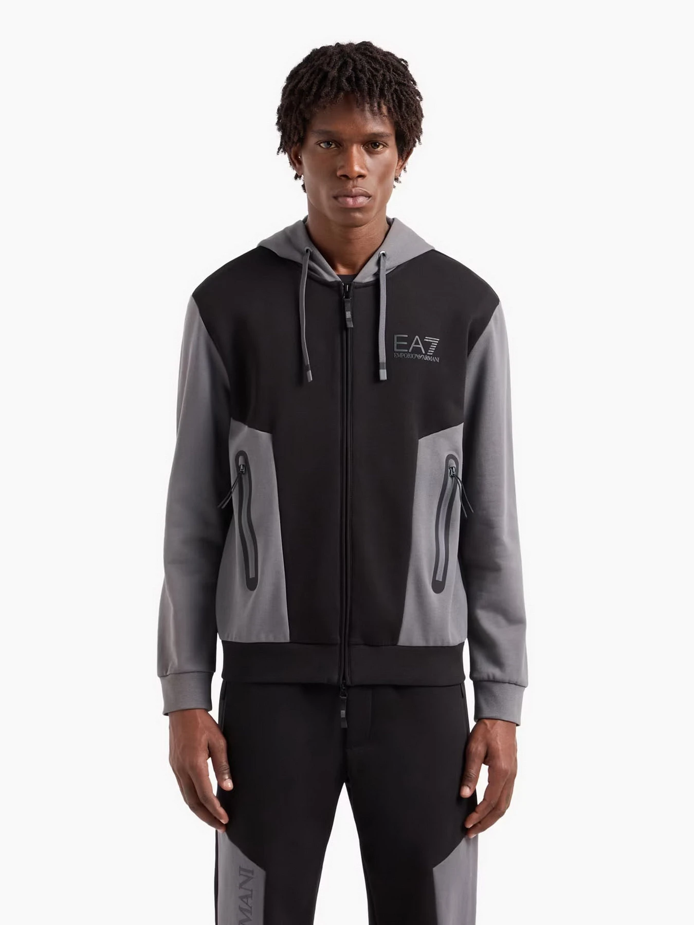 Худи и свитшоты EA7 Athletic Colour Block модель 6DPM34-PJVTZ-1200 Фото