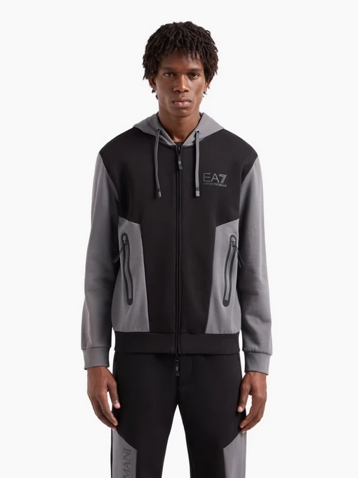 Худи и свитшоты EA7 Athletic Colour Block модель 6DPM34-PJVTZ-1200 Фото
