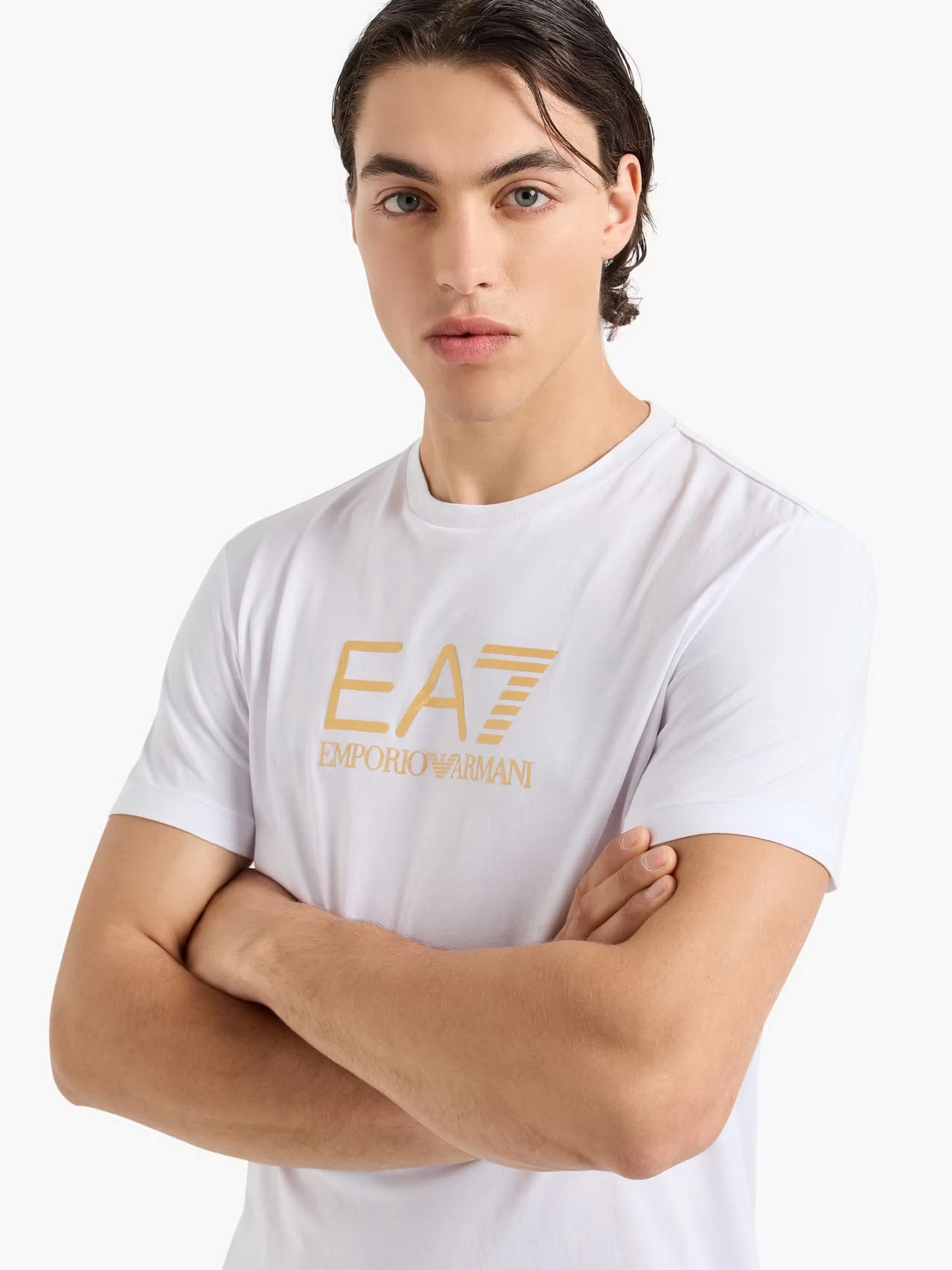 Бавовняна Чоловіча Футболка EA7 Gold Label фото 3