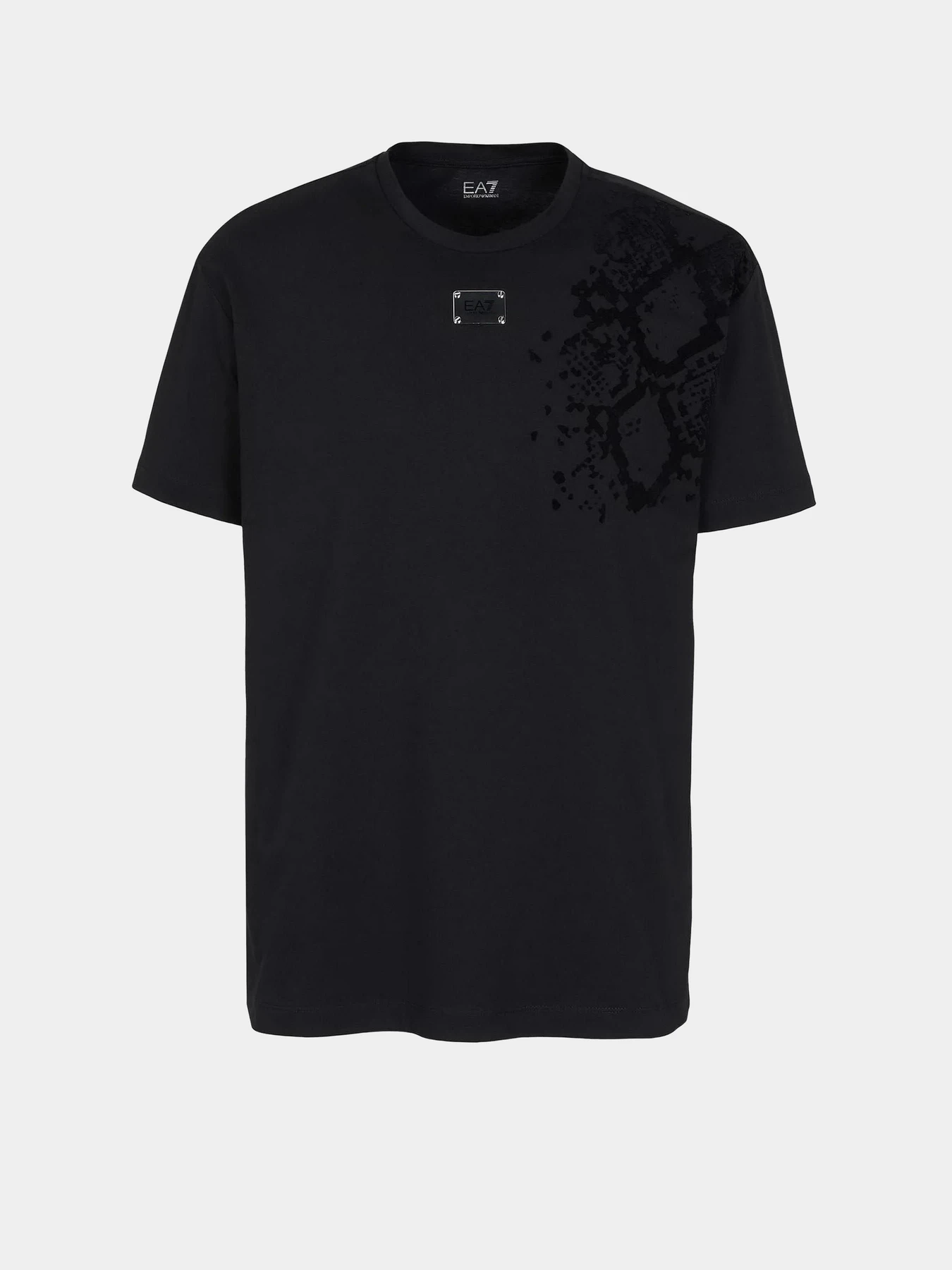 Футболки и поло EA7 Animal print recycled cotton-blend crew-neck модель 6RUT80-TJQUZ-1200 Фото