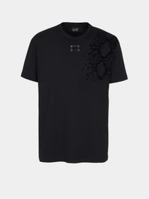 Футболки и поло EA7 Animal print recycled cotton-blend crew-neck модель 6RUT80-TJQUZ-1200 Фото
