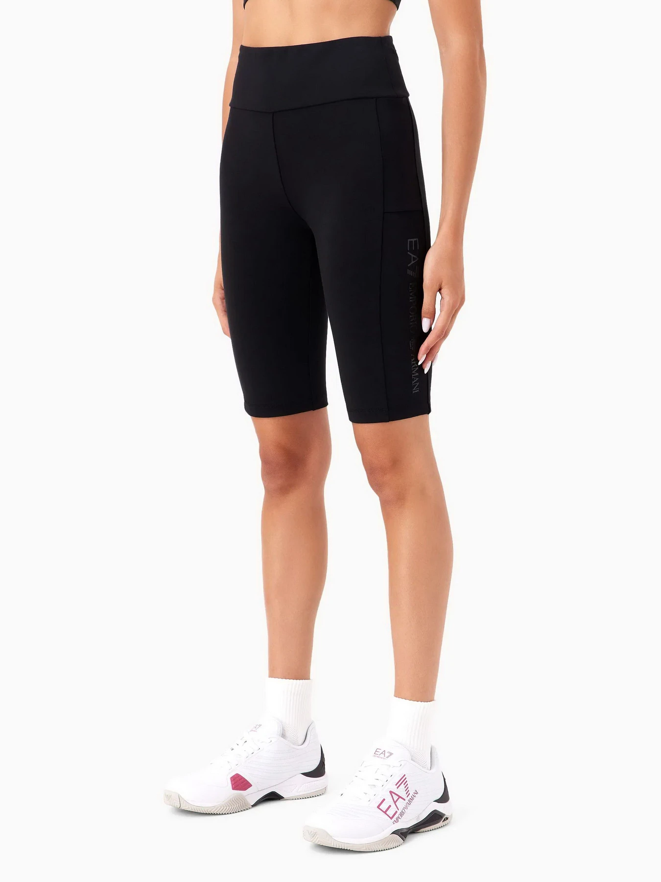 Шорты EA7 Shiny stretch-cotton модель 6RTS51-TJ01Z-0228 Фото