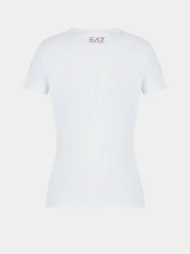 Футболки і поло EA7 Athletic Velour organic cotton-blend модель 6RTT08-TJ6SZ-1100 Фото