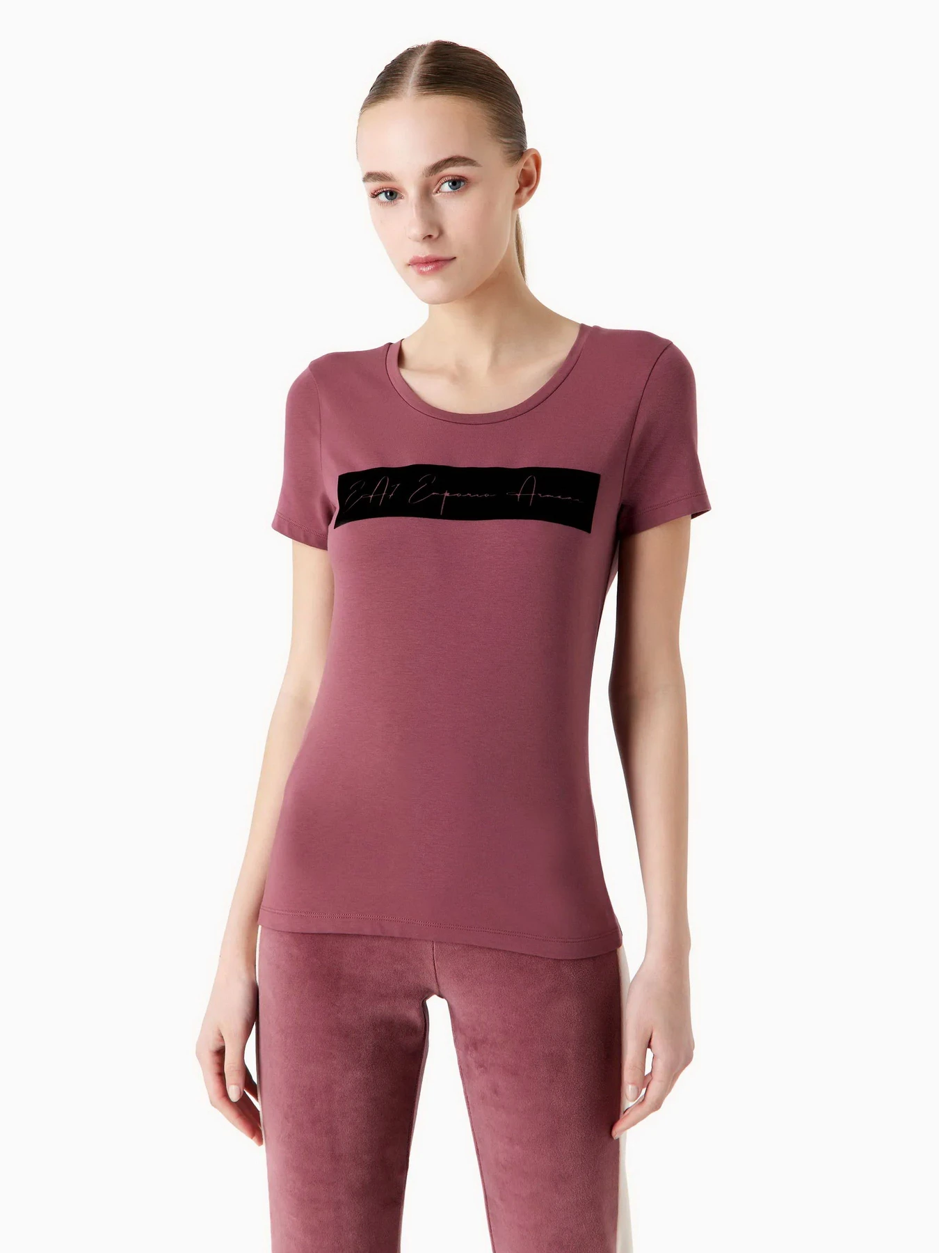 Футболки і поло EA7 Athletic Velour organic cotton-blend модель 6RTT08-TJ6SZ-1420 Футболки і поло EA7 Athletic Velour organic cotton-blend модель 6RTT08-TJ6SZ-1420 Фото
