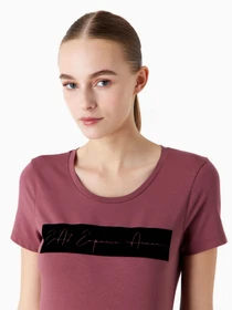 Футболки і поло EA7 Athletic Velour organic cotton-blend модель 6RTT08-TJ6SZ-1420 Фото