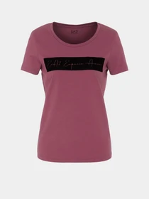 Футболки і поло EA7 Athletic Velour organic cotton-blend модель 6RTT08-TJ6SZ-1420 Фото