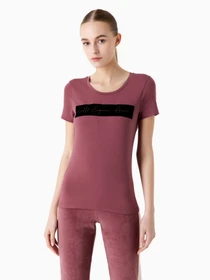 Футболки і поло EA7 Athletic Velour organic cotton-blend модель 6RTT08-TJ6SZ-1420 Фото