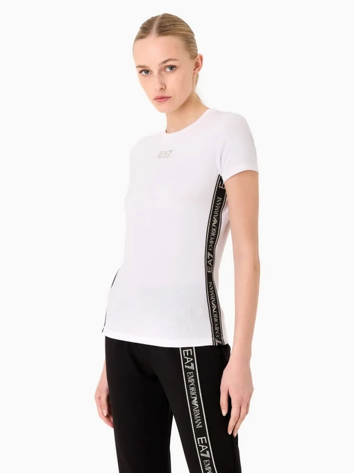 Футболки и поло EA7 Logo Series recycled fabric crew-neck модель 6RTT25-TJKUZ-1100 Фото