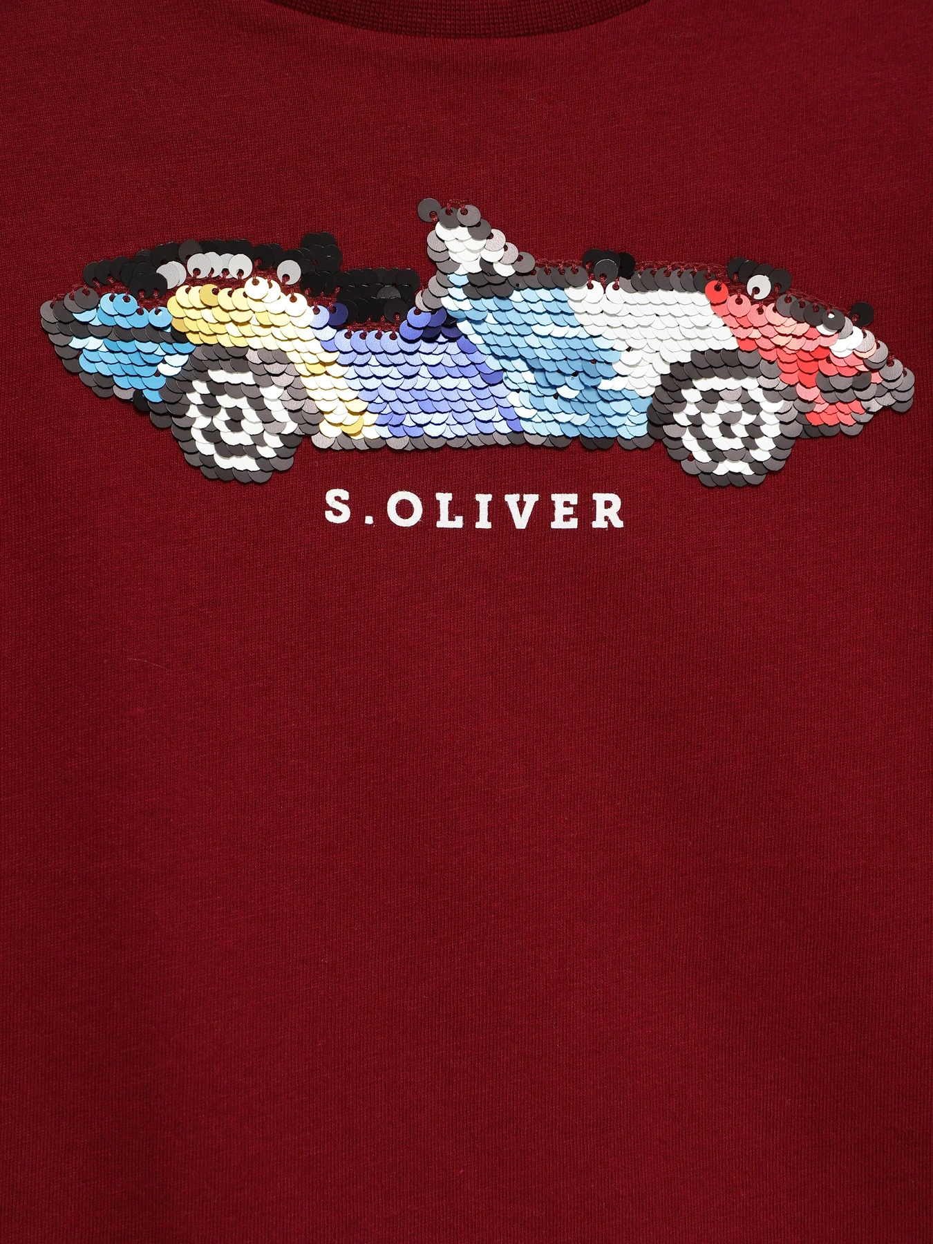 Худі та світшоти S.Oliver модель 63009312706_бордовий комб. Фото