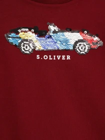 Худі та світшоти S.Oliver модель 63009312706_бордовий комб. Фото