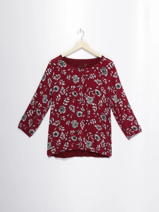Рубашки S.Oliver модель 04899395385_бордовий комб. Фото