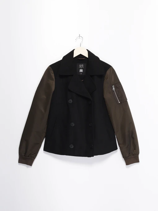 Куртки и дубленки S.Oliver модель 41709512828_чорний з хакі Фото