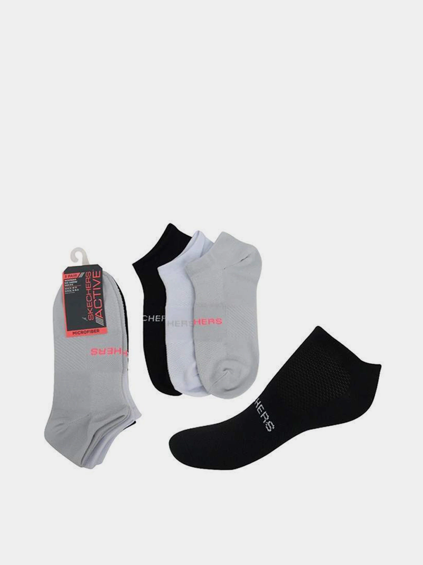 Носки и гольфы Skechers 3 Pair Active Microfiber модель S108742-050 Фото
