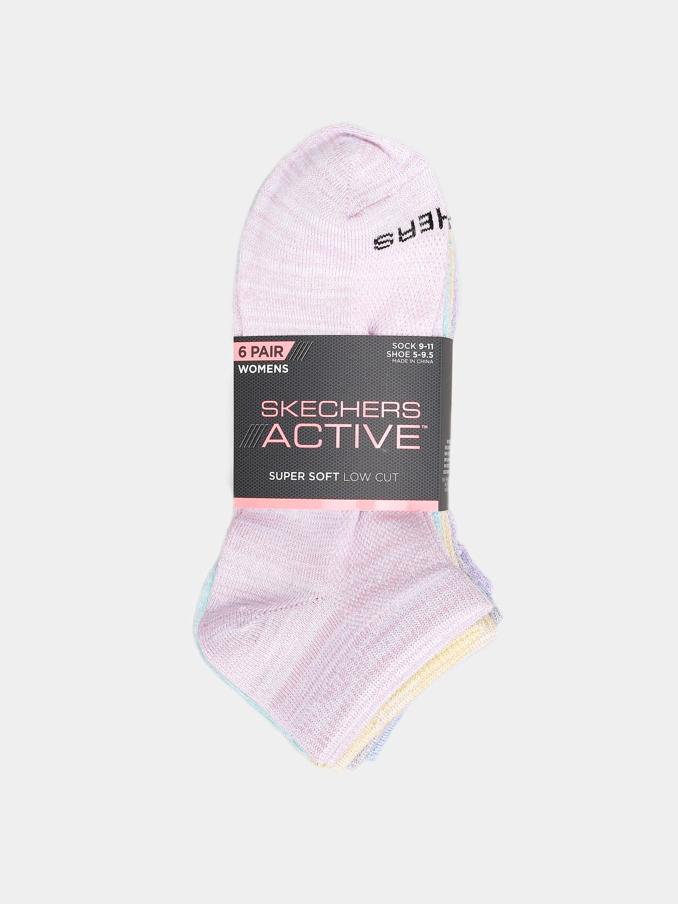 Шкарпетки та гольфи Skechers 6 Pair Active Super Soft Low Cut модель S108498-683 Фото