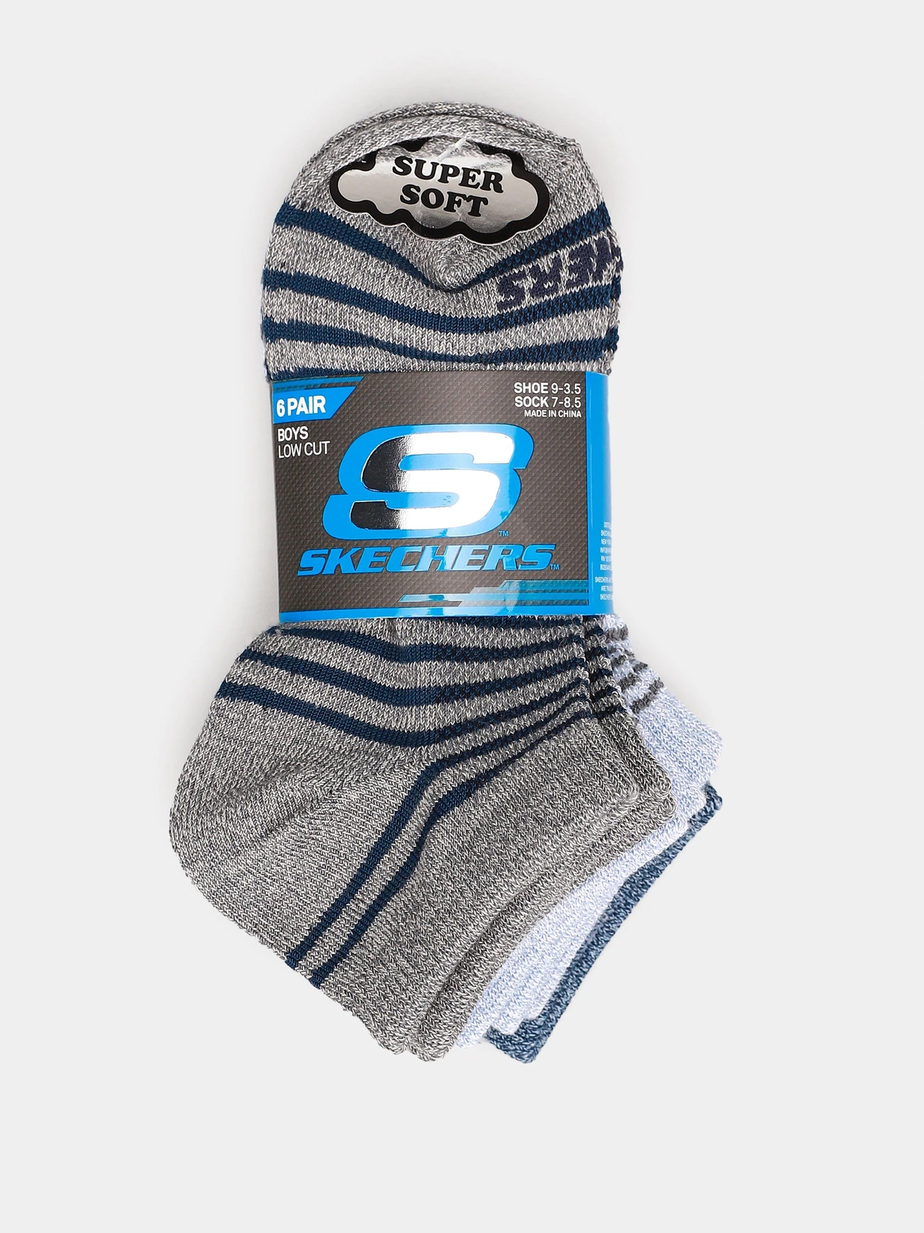 Носки и гольфы Skechers 6 Pair Low Cut 22,5 - 25 модель S113779-037 Фото