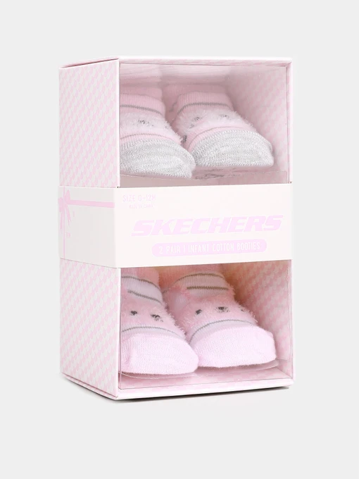 Шкарпетки та гольфи Skechers 2 Pair Cotton Booties 0-12м модель S116520-682 Фото