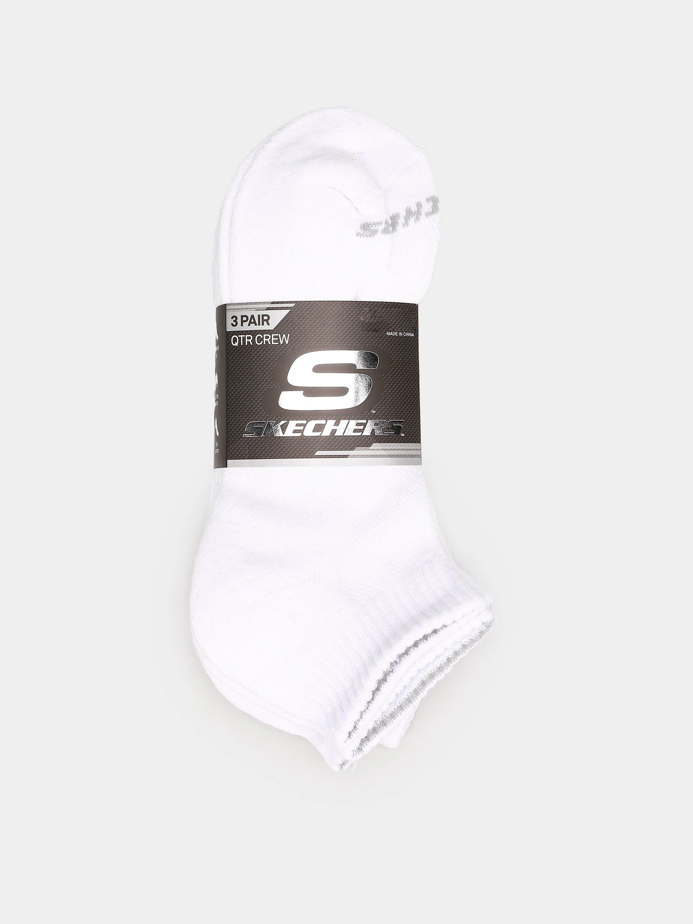 Шкарпетки та гольфи Skechers 3 Pair QTR Crew 43-46 модель S111035-100-10 Фото