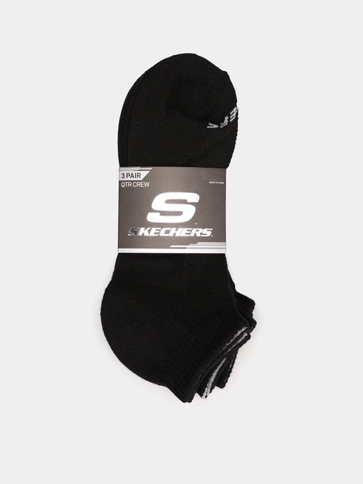 Шкарпетки та гольфи Skechers 3 Pair QTR Crew 25,5 - 27,5 модель S111035-001-9 Фото