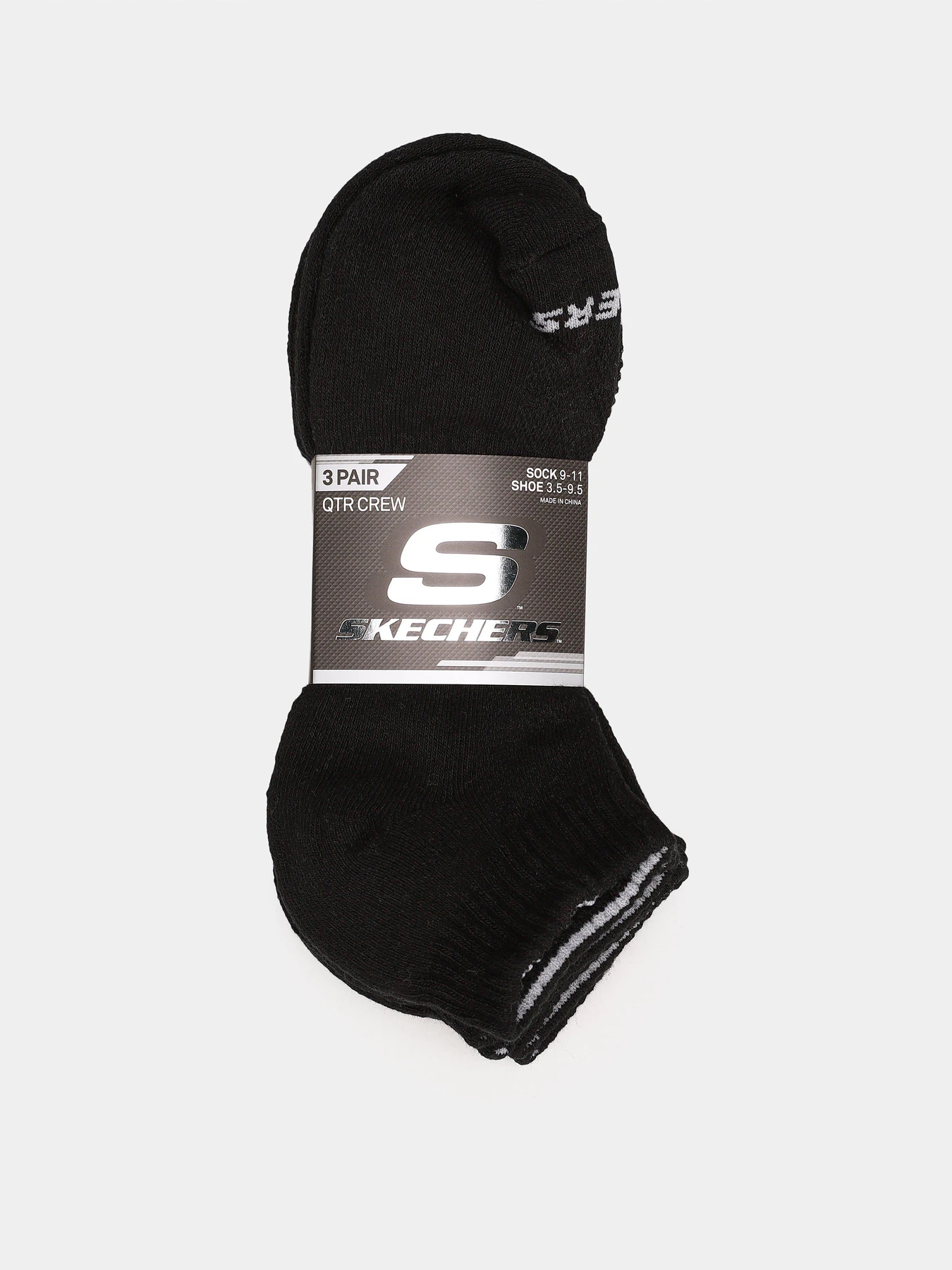 Носки и гольфы Skechers 3 Pair QTR Crew 25,5 - 35,5 модель S111035-001-10 Фото