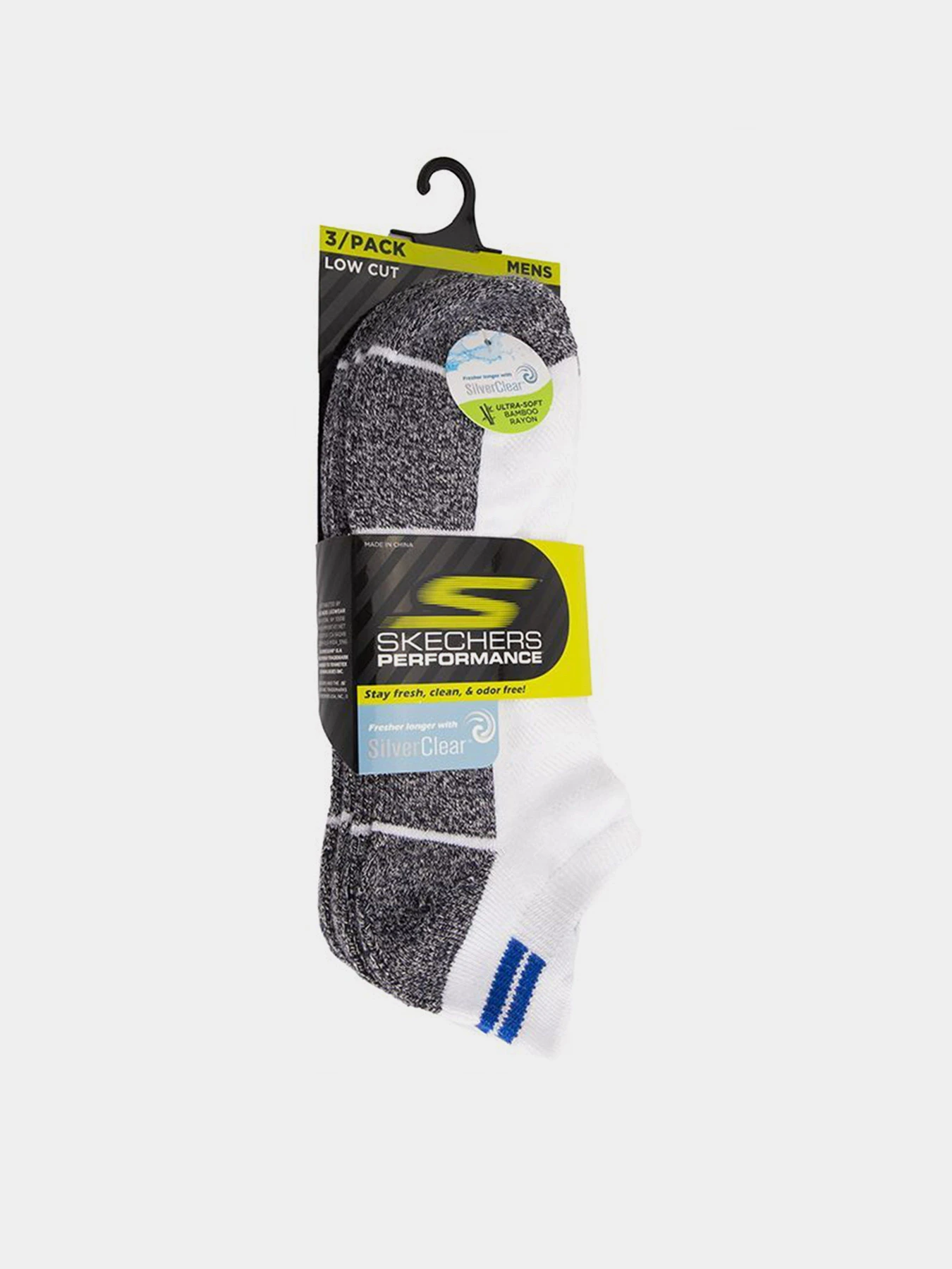 Шкарпетки та гольфи Skechers 3 Pack Low Cut Performance модель S115421-109 Фото