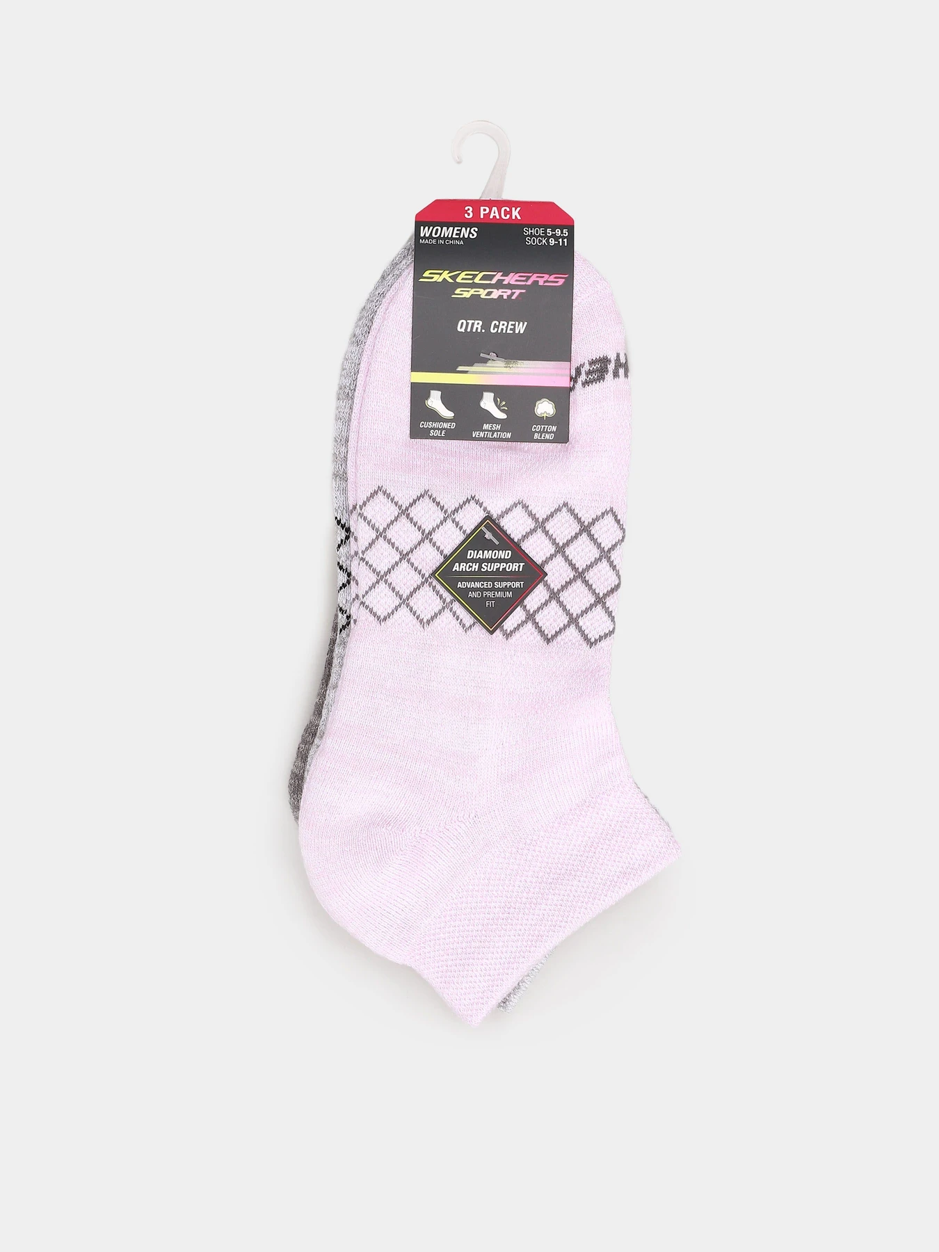 Шкарпетки та гольфи Skechers 3 Pack Sports Qtr Crew 35 - 39,5 модель S113719-680 Шкарпетки та гольфи Skechers 3 Pack Sports Qtr Crew 35 - 39,5 модель S113719-680 Фото