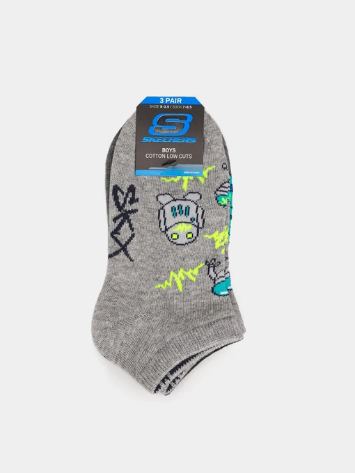 Шкарпетки та гольфи Skechers 3 Pair Cotton Low Cuts 22,5 - 25 модель S113335-031-7 Фото