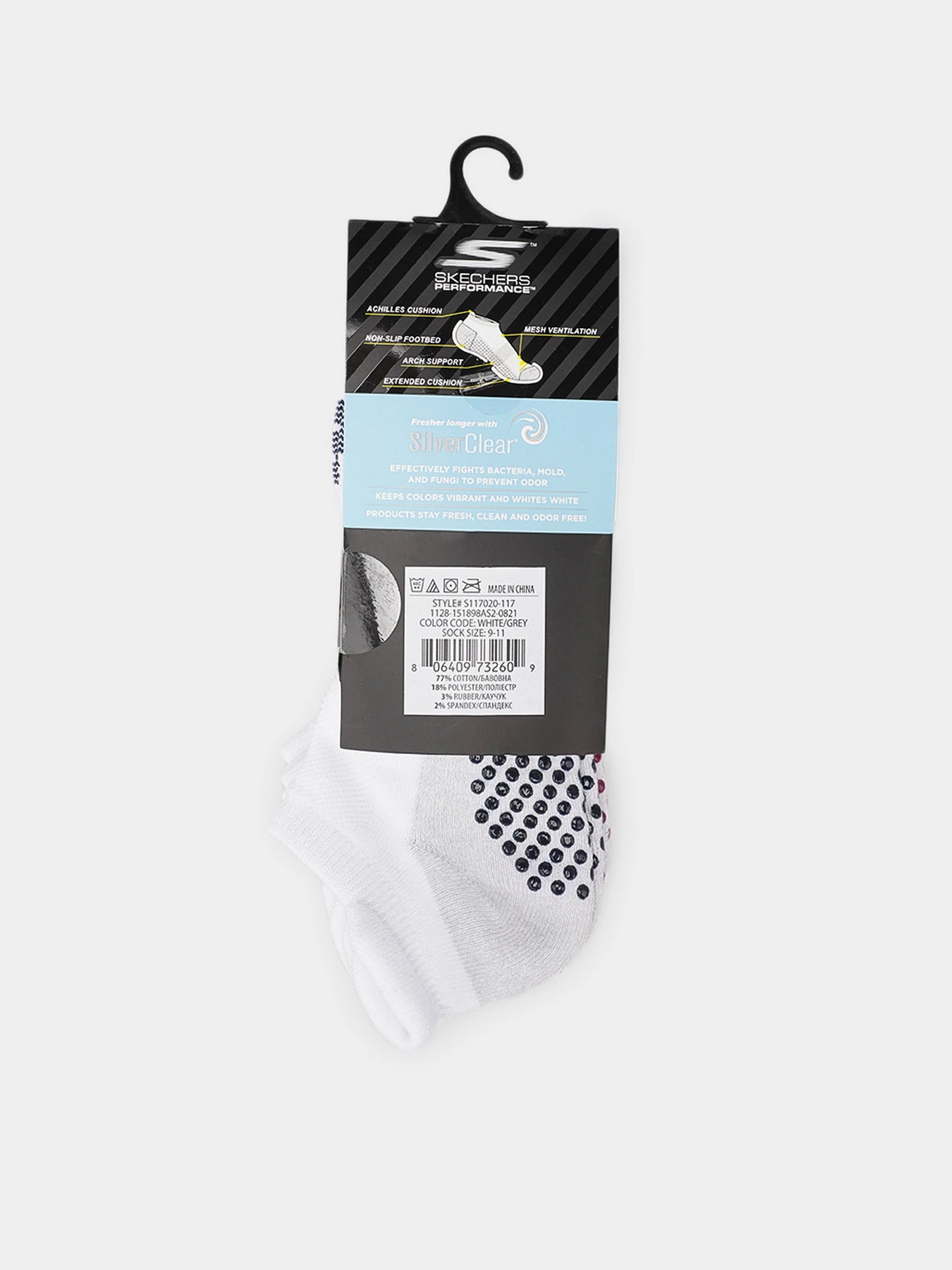 Шкарпетки та гольфи Skechers Low Cut Toe Socks модель S117020-117 Фото