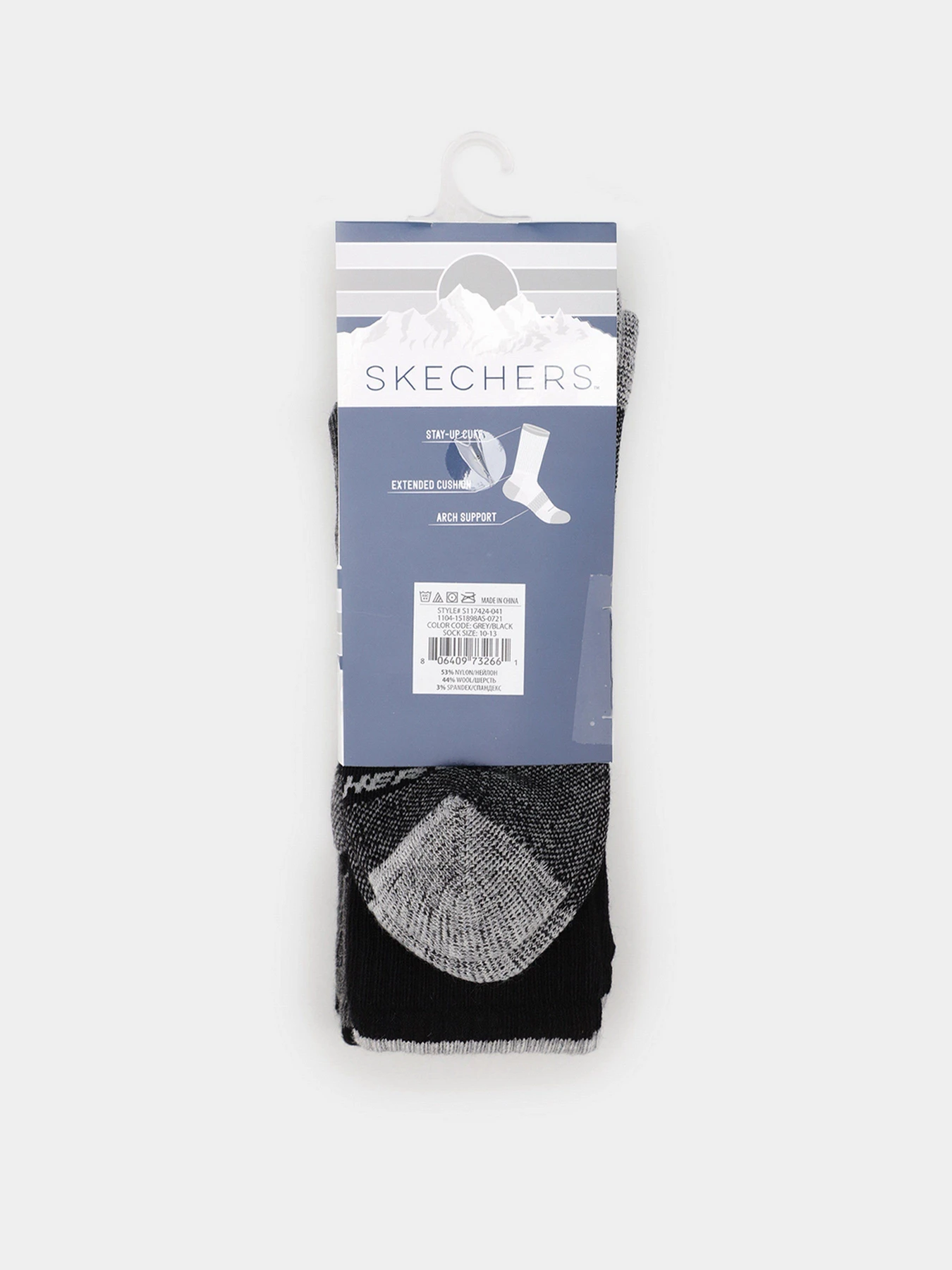 Носки и гольфы Skechers Merino Wool Crew Socks модель S117424-041 Фото