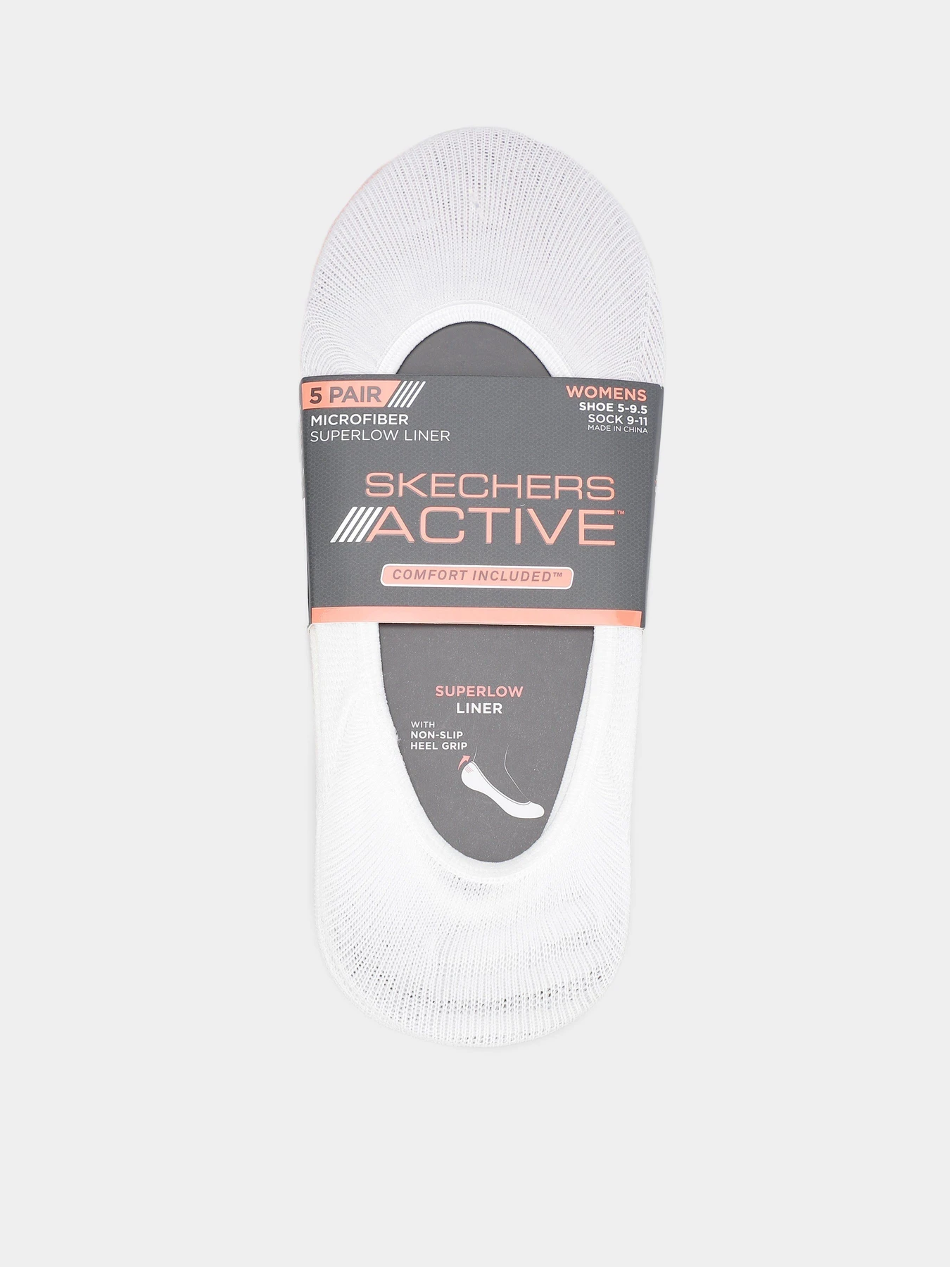Шкарпетки та гольфи Skechers 5PK NON TERRY MICROFIBER SUPER модель S110953-660 Шкарпетки та гольфи Skechers 5PK NON TERRY MICROFIBER SUPER модель S110953-660 Фото