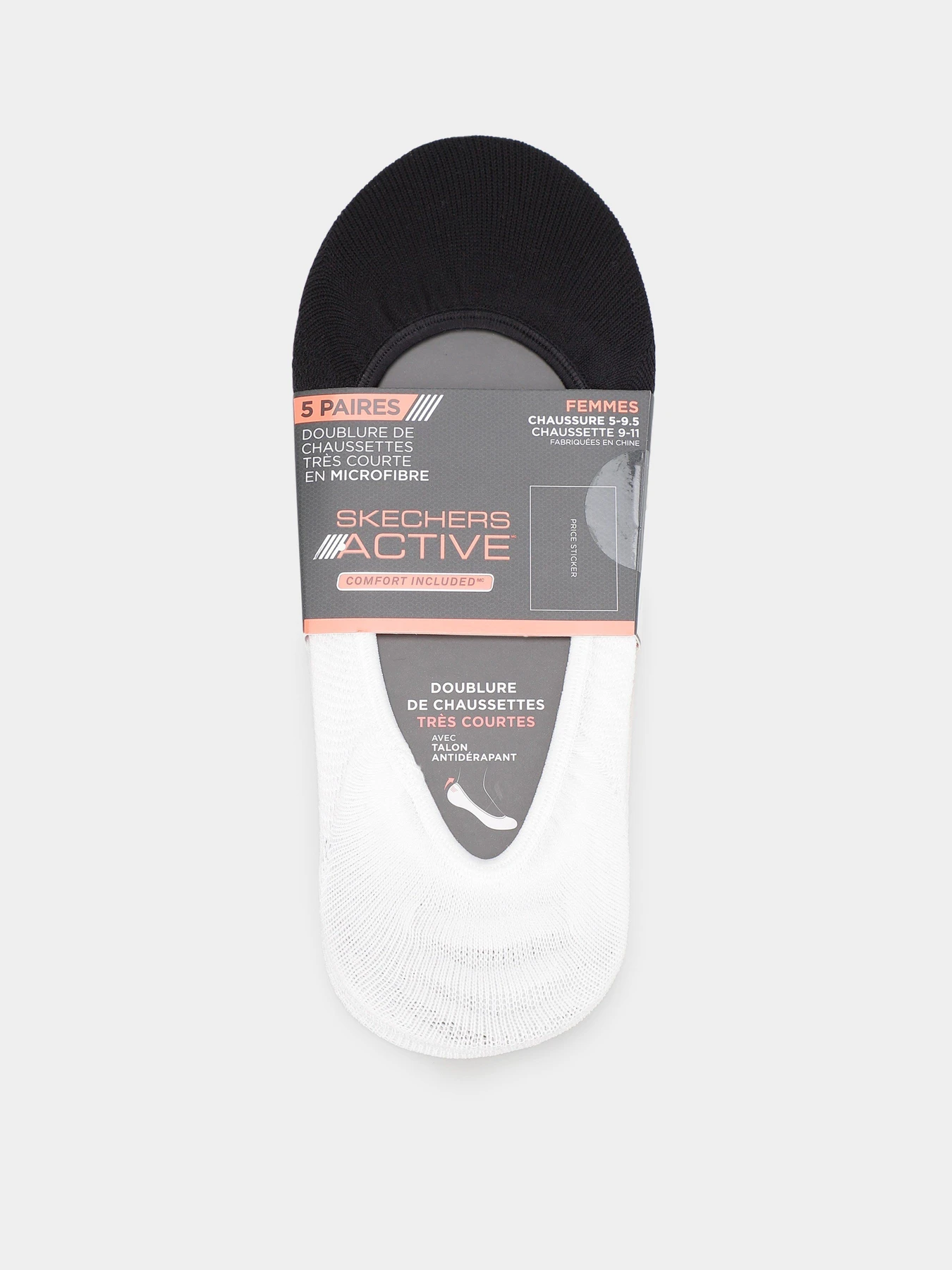 Шкарпетки та гольфи Skechers 5PK NON TERRY MICROFIBER SUPER модель S110953-660 Шкарпетки та гольфи Skechers 5PK NON TERRY MICROFIBER SUPER модель S110953-660 Фото
