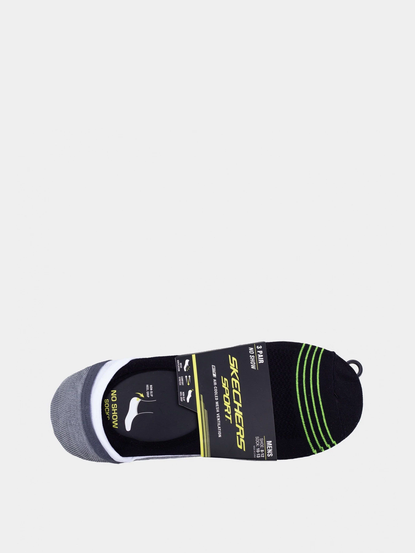 Шкарпетки та гольфи Skechers Non Terry No Show Liner 43-46 модель S115177-009 Фото