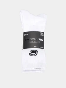 Носки и гольфы Skechers 3PK 1/2 TERRY RIBBED CREW модель S117454-100 Фото