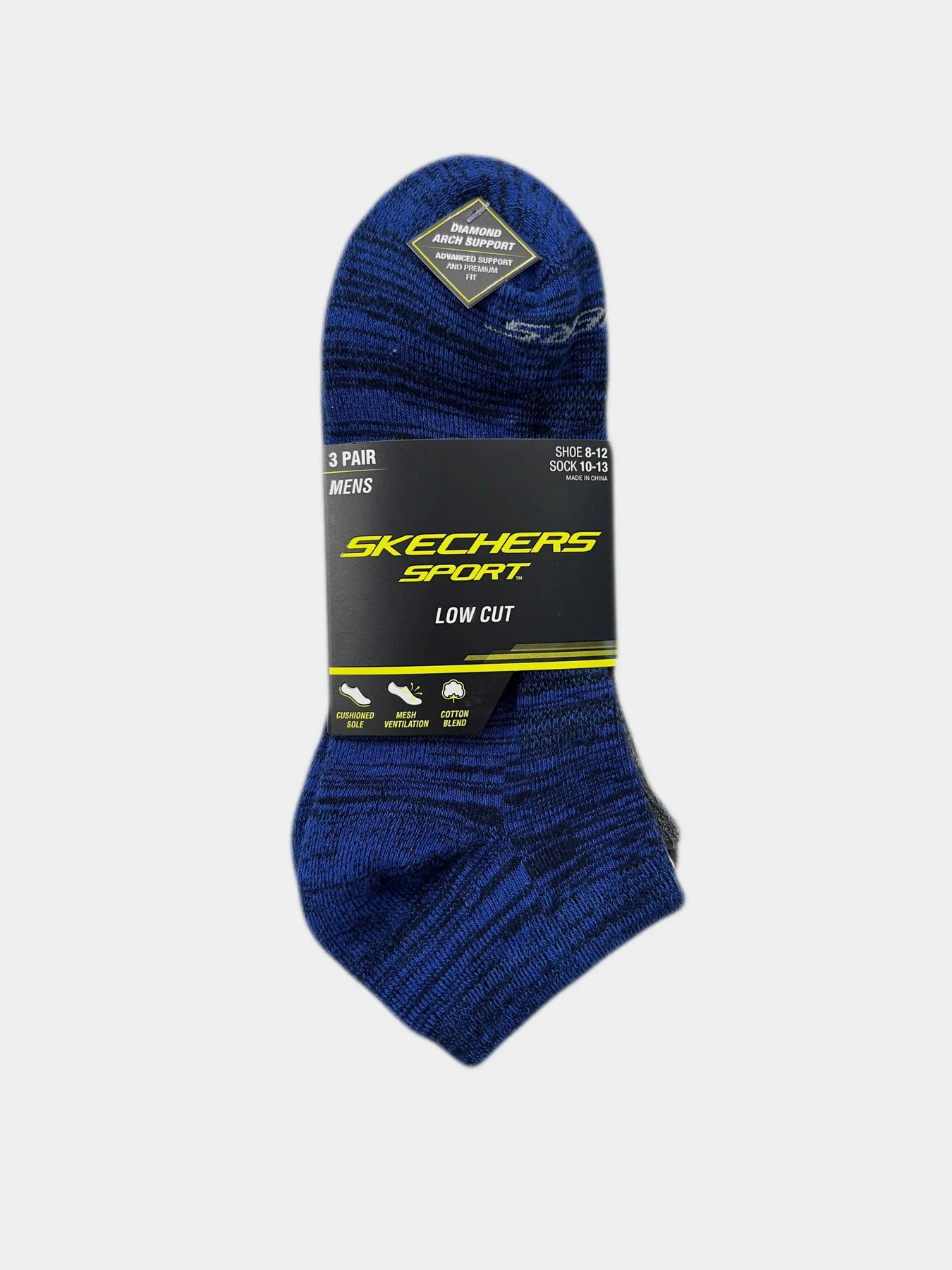 Шкарпетки та гольфи Skechers 3PK 1/2 TERRY LOW CUT модель S113708-462 Фото