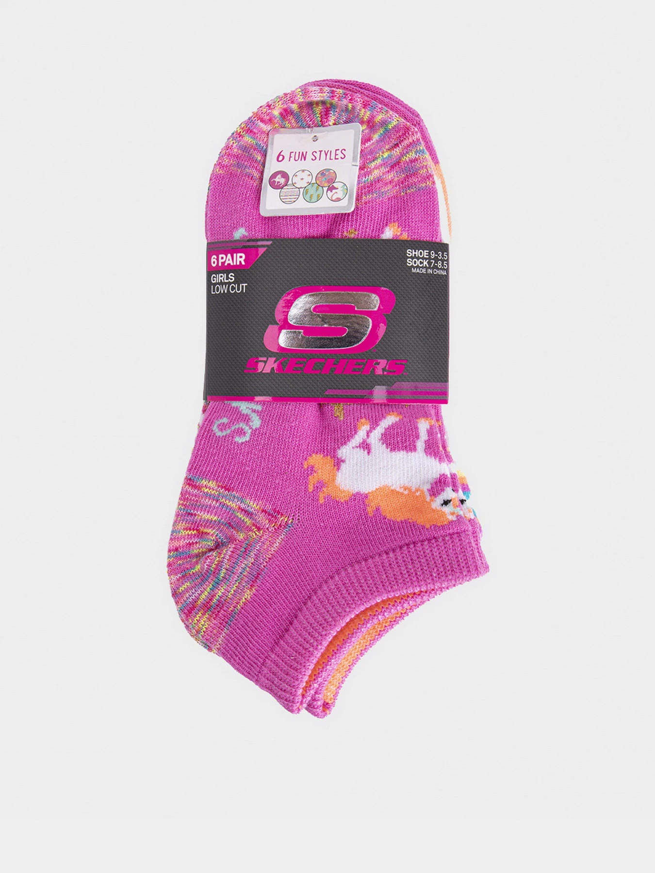 Шкарпетки та гольфи Skechers 6PK NON TERRY LOW CUT модель S116505-660 Шкарпетки та гольфи Skechers 6PK NON TERRY LOW CUT модель S116505-660 Фото