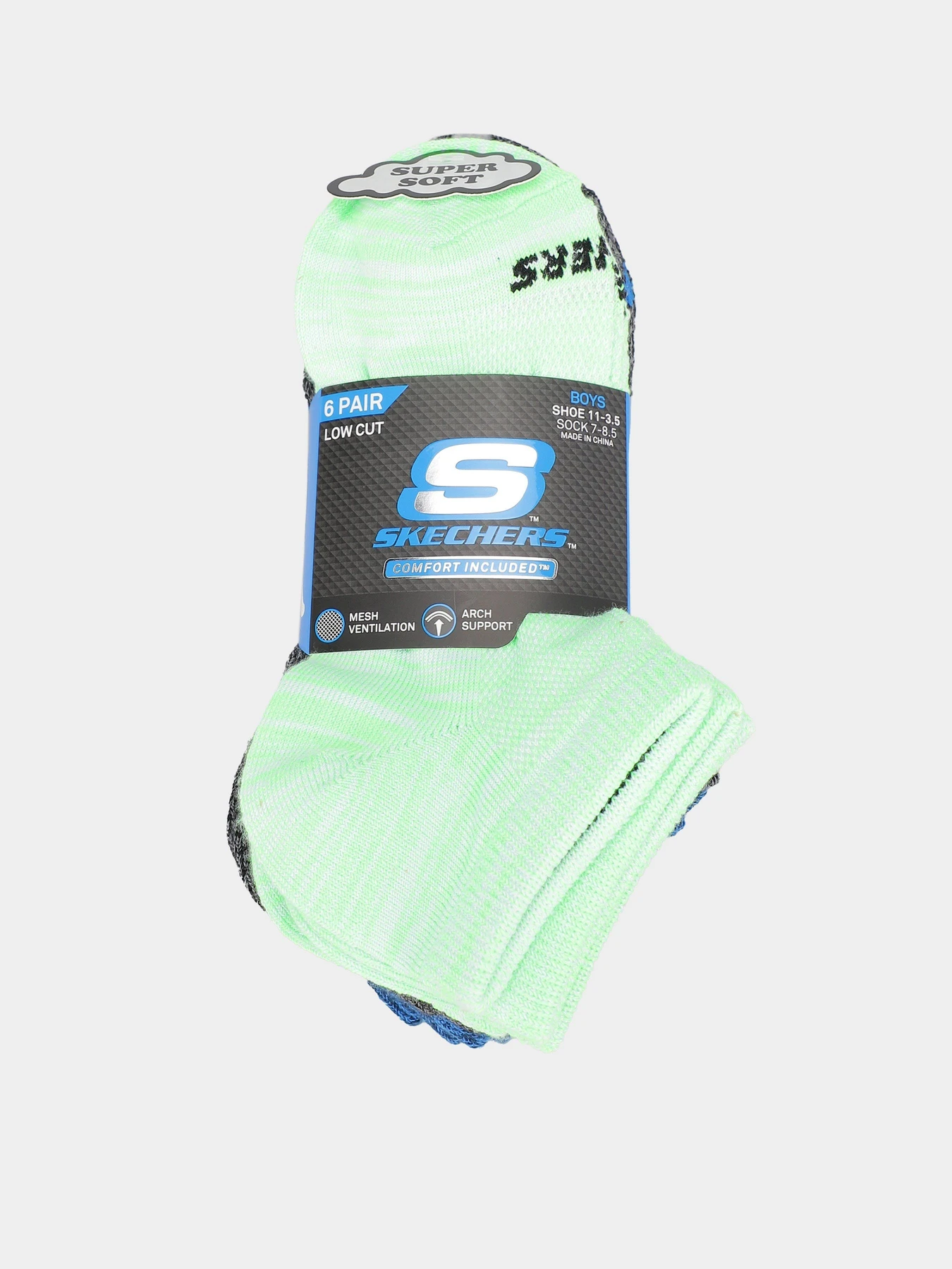 Носки и гольфы Skechers 6PK NON TERRY LOW CUT модель S112222-320 Носки и гольфы Skechers 6PK NON TERRY LOW CUT модель S112222-320 Фото