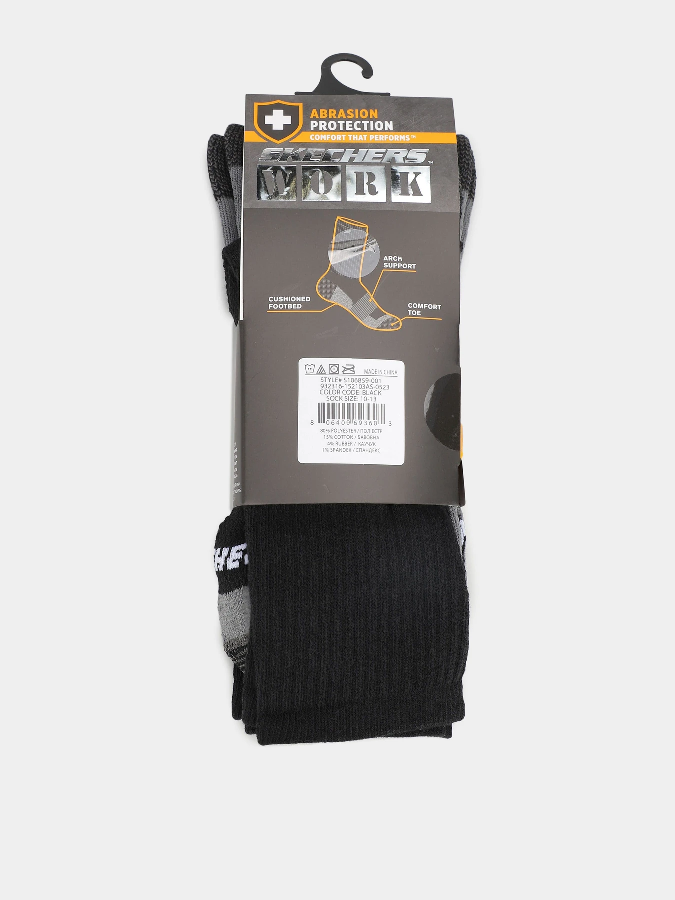 Носки и гольфы Skechers 3PK 1/2 TERRY CREW модель S106859-001 Носки и гольфы Skechers 3PK 1/2 TERRY CREW модель S106859-001 Фото