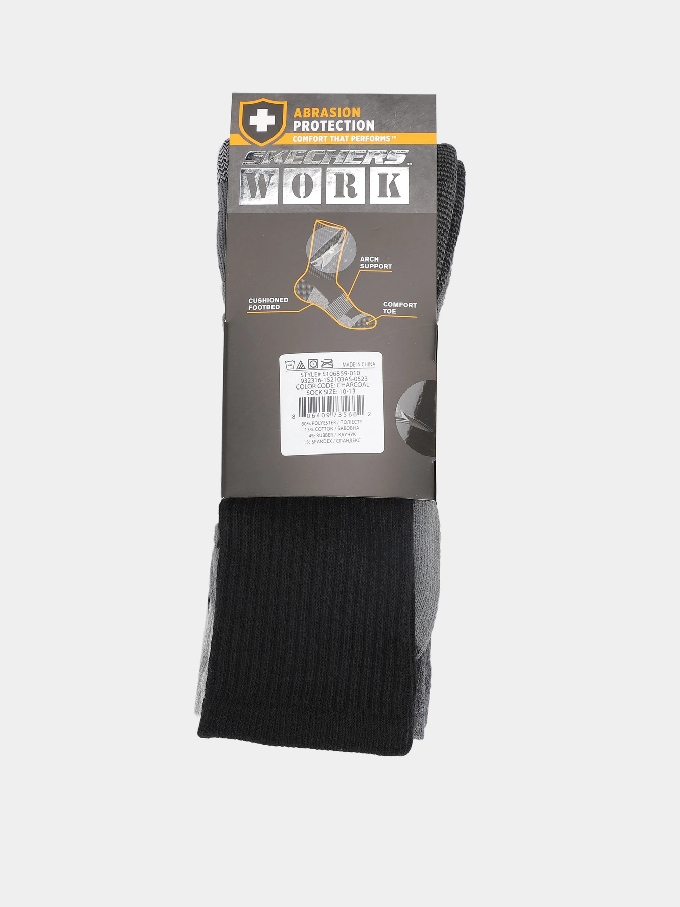 Шкарпетки та гольфи Skechers 3PK 1/2 TERRY CREW модель S106859-010 Шкарпетки та гольфи Skechers 3PK 1/2 TERRY CREW модель S106859-010 Фото