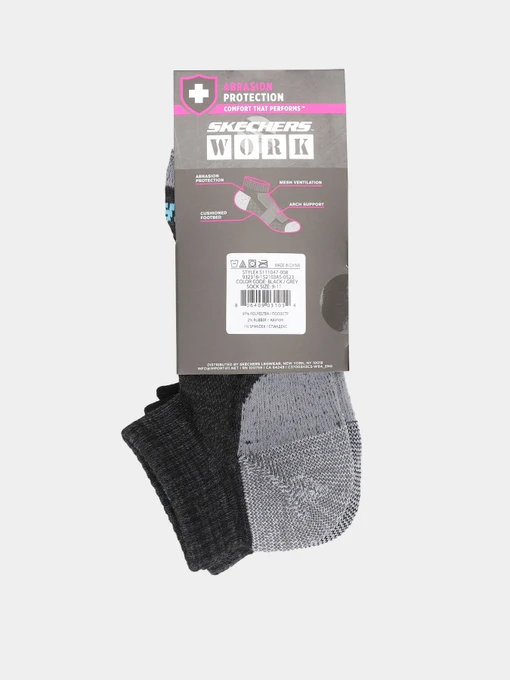 Skechers 3PK 1/2 TERRY QTR CREW Набір шкарпеток фото 2